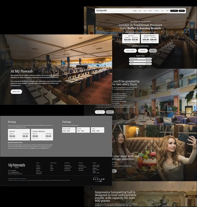 Restaurant management system interface